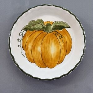 Williams Sonoma Pumpkin Pie Plate Grande Cuisine 10"‎